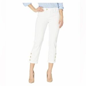 Liverpool Los Angeles Bright White Abby Crop Jeans Size 10/30 NWT